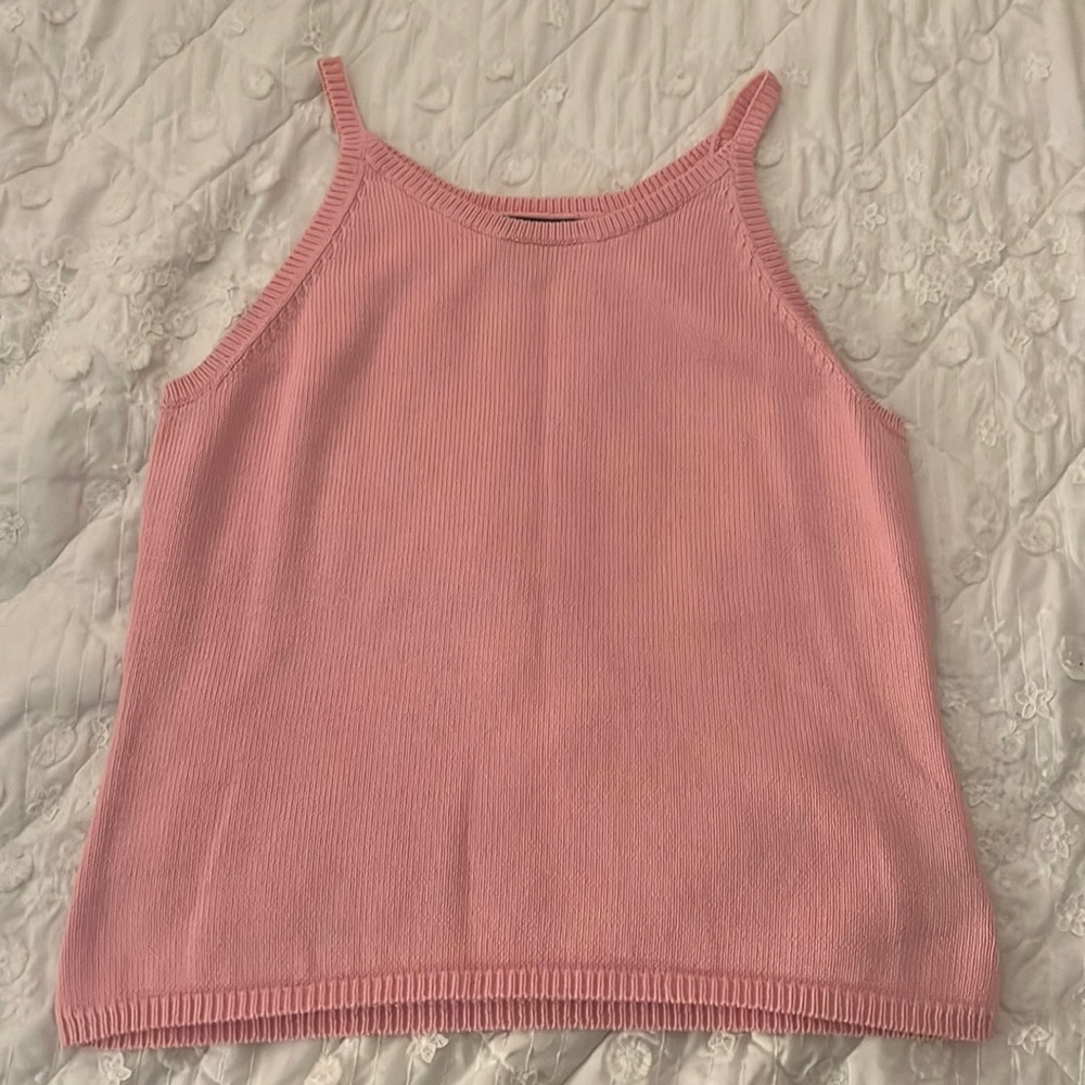 Pink Ralph Lauren Knit Tank